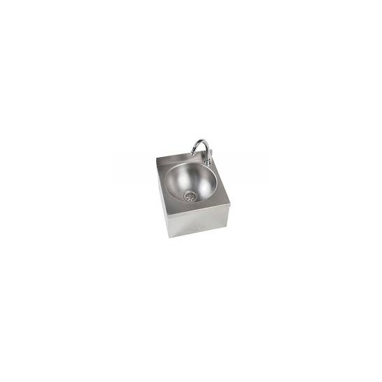 Lave-mains avec panneau en inox 304 cuve ronde sans dosseret IP0082 L2G-mondialchr.com