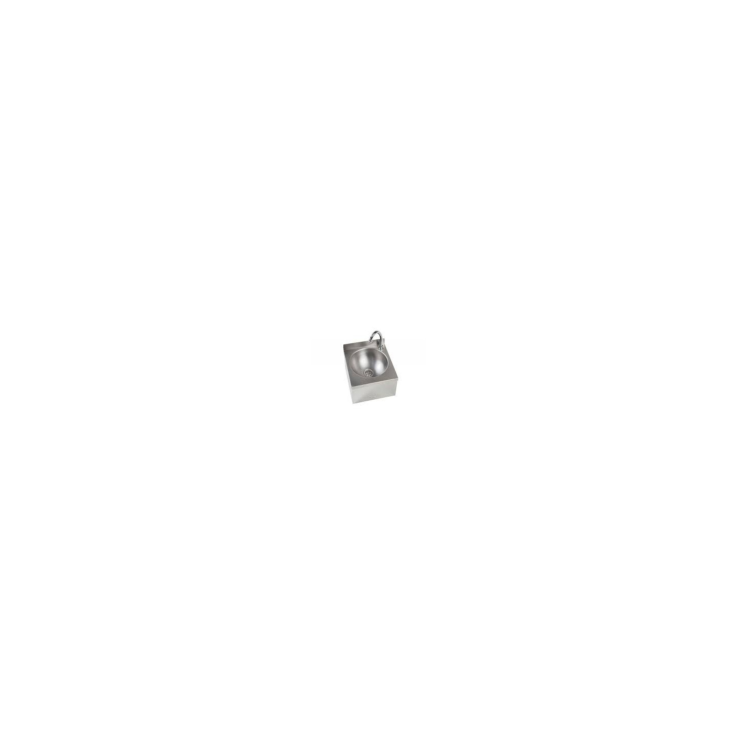 Lave-mains avec panneau en inox 304 cuve ronde sans dosseret IP0082 L2G-mondialchr.com
