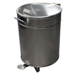 Bacs a dechets 50L inox roulant 90 051 0590 L2G-mondialchr.com