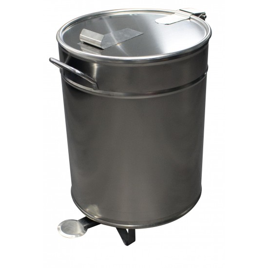 Bacs a dechets 50L inox roulant 90 051 0590 L2G-mondialchr.com