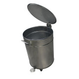 Bacs a dechets 50L inox roulant 90 051 0590 L2G-mondialchr.com