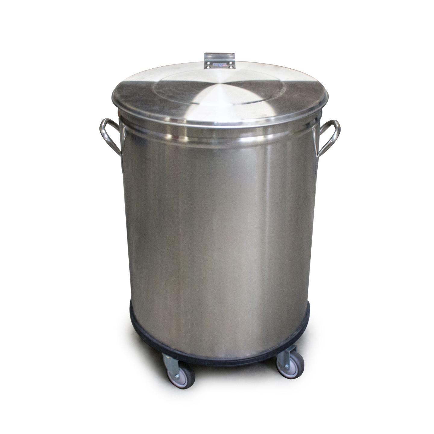 Bac a dechets 90L roulant inox sans pedale BD90L L2G-mondialchr.com