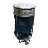 Support roulant inox pour sacs poubelles 90 054 0130L L2G-mondialchr.com