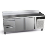 Table refrigeree positive 3 compartiments 428L avec tiroirs CCP-3G HDD Concept 700 Gastronorm Fagor Professional-mondialchr.com