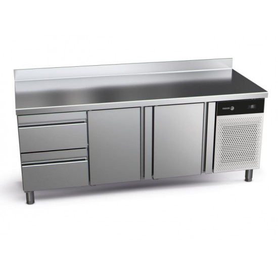 Table refrigeree positive 3 compartiments 428L avec tiroirs CCP-3G HDD Concept 700 Gastronorm Fagor Professional-mondialchr.com