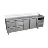 Table refrigeree positive 4 compartiments 4x1/2 et 2 581L avec tiroirs CCP-4G HHDD Concept 700 Gastronorm Fagor Professional-mon