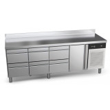 Table refrigeree positive 4 compartiments 6x1/2 et 1 581L avec tiroirs CCP-4G HHHD Concept 700 Gastronorm Fagor Professional-mon