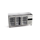 Arriere-bar refrigere avec portes vitrees et serrures  3 portes 551 L CBCP-3S LC GD de la gamme Snack Fagor Professional-mondial