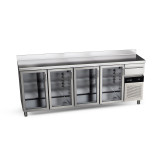 Arriere-bar refrigere avec portes vitrees et serrures 4 portes 747 L CBCP-4S LC GD de la gamme Snack Fagor Professional-mondialc