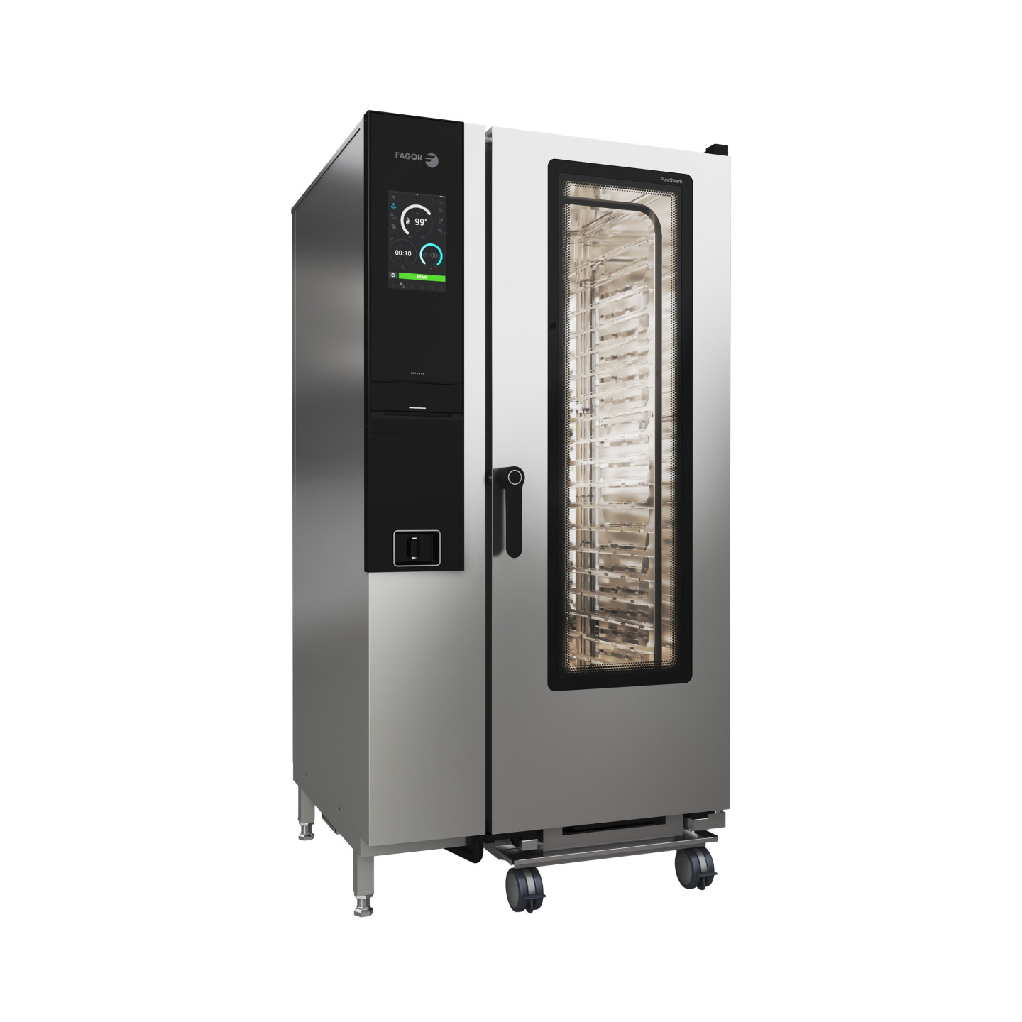 Four mixte professionnel iKORE avec ferrage a droite 20 plateaux APW-201-E T Advance Fagor Professional-mondialchr.com
