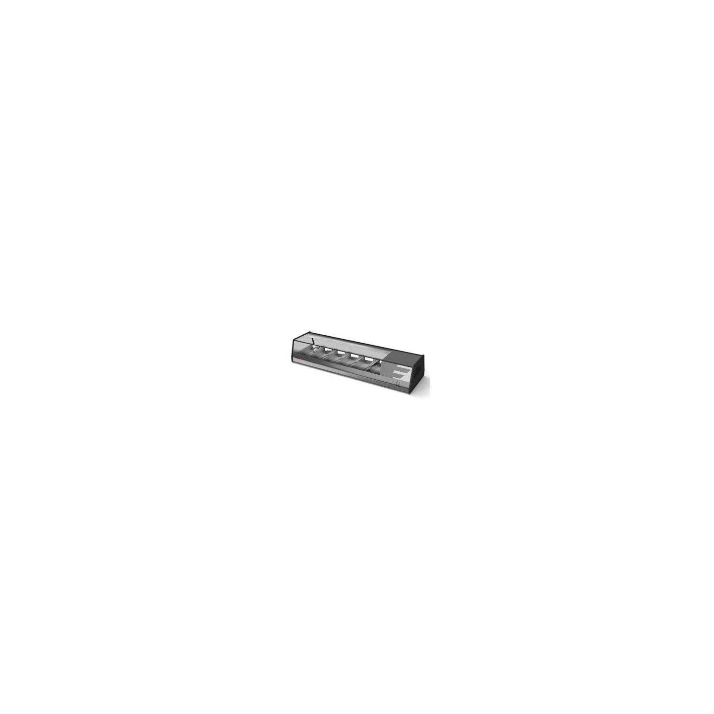 Vitrinette refrigeree Snack avec couvercle plat en verre droit  6*GN Fagor Professional-mondialchr.com