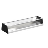 Vitrines d’exposition neutres pour tapas avec vitre plane 7*GN Fagor Professional-mondialchr.com