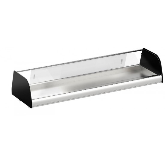 Vitrines d’exposition neutres pour tapas avec vitre courbée 9*GN Fagor Professional-mondialchr.com