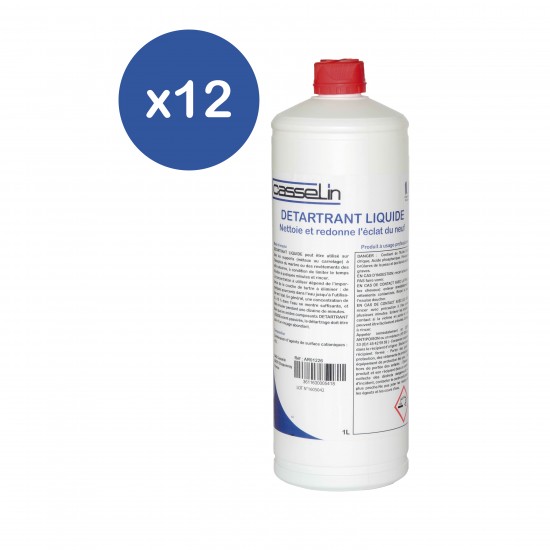 Détartrant liquide professionnel 1L Lot de 12 Casselin-mondialchr.com