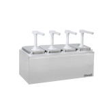 Pompe à sauce neutre 4x2L Casselin-mondialchr.com