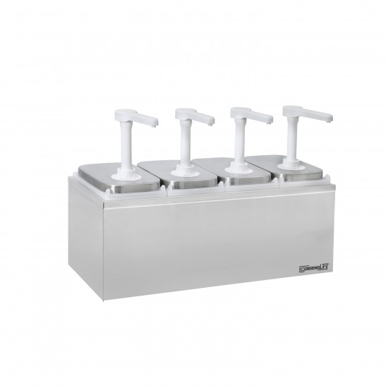 Pompe à sauce neutre 4x2L Casselin-mondialchr.com