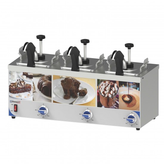 Distributeur à sauce avec bec chauffant triple Casselin-mondialchr.com