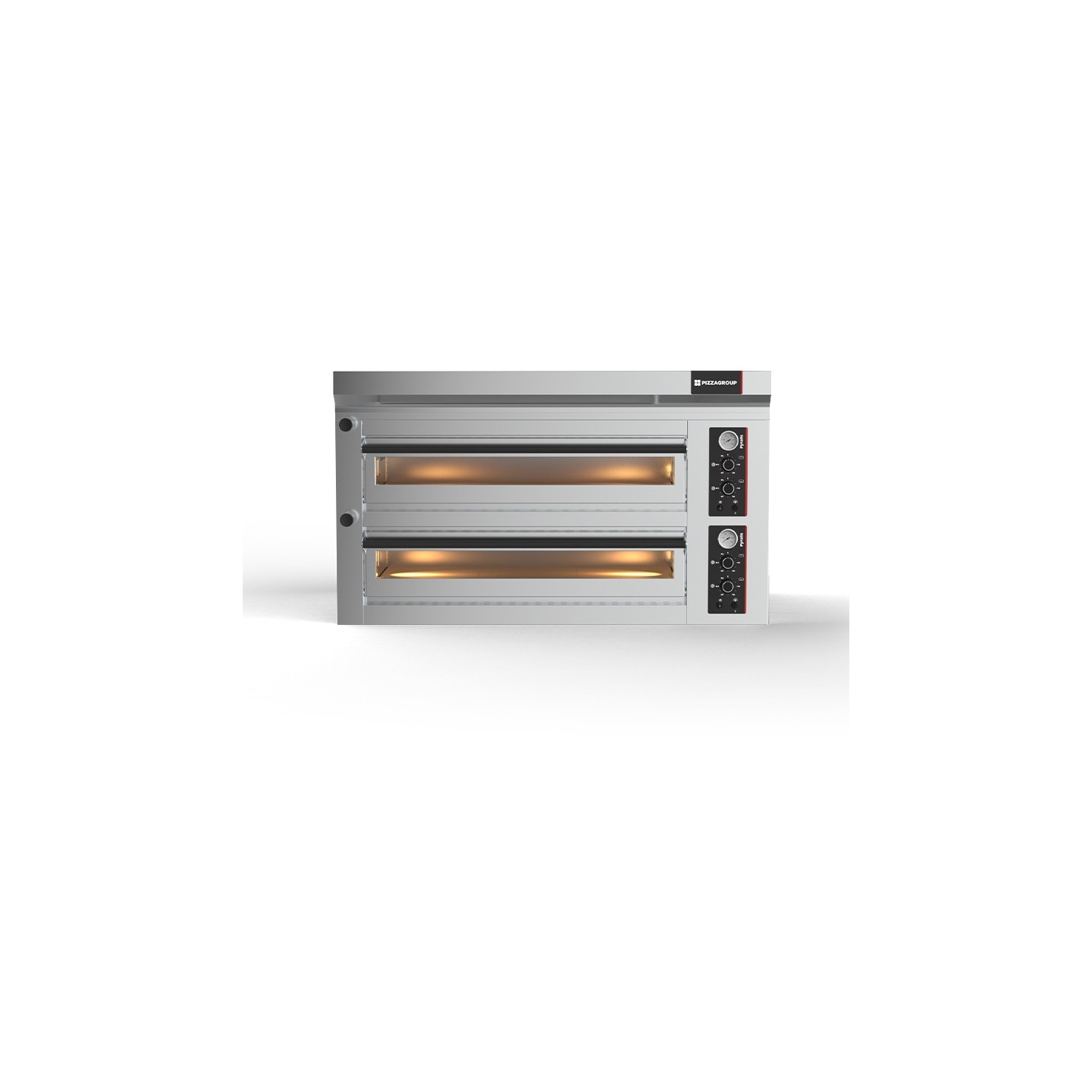 Four à pizza professionnel électrique pyralis deux chambre 4 pizzas PIZZAS-mondialchr.com
