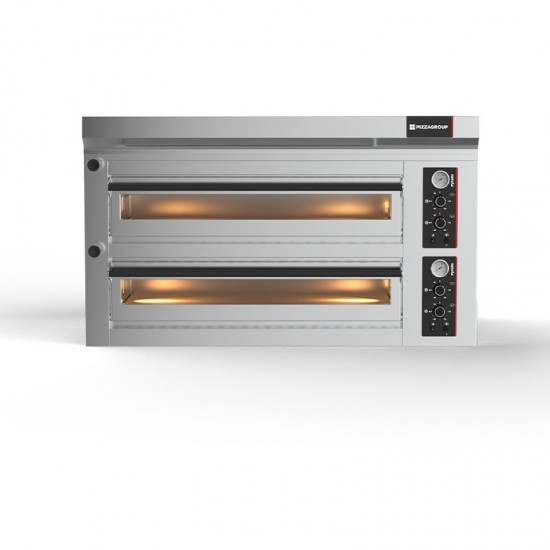 Four à pizza professionnel électrique pyralis 12 pizzas 2x6 pizzas-mondialchr.com