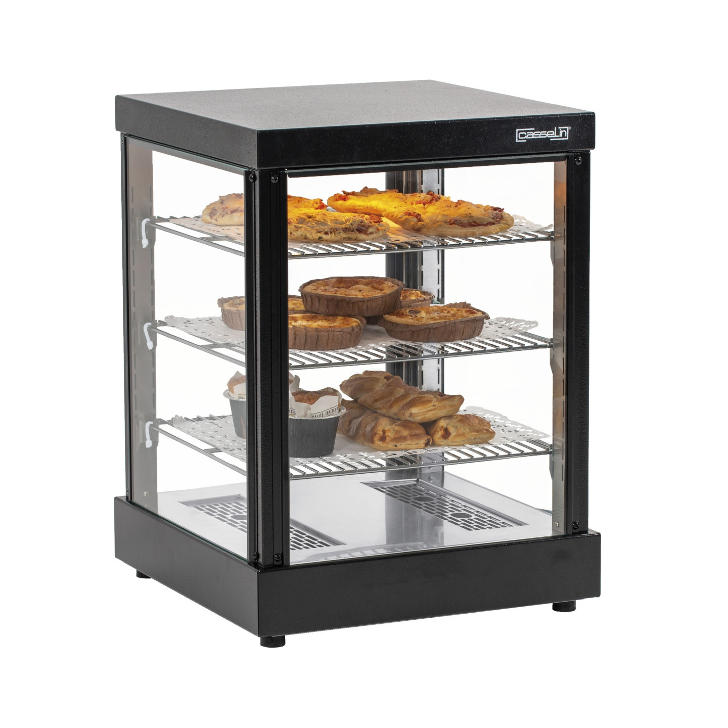 Vitrine chauffante de comptoir 59L Casselin-mondialchr.com