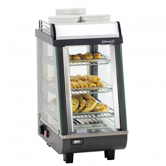 Vitrine chauffante de comptoir 76L Casselin-mondialchr.com