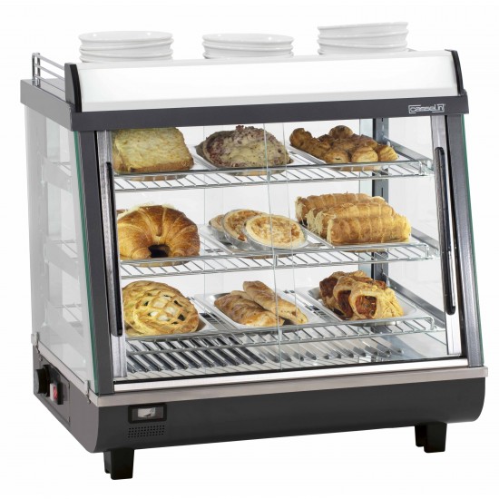 Vitrine chauffante de comptoir 96L Casselin-mondialchr.com