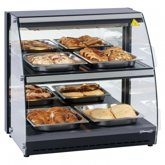 Vitrine chauffante de comptoir self service 100L Casselin-mondialchr.com