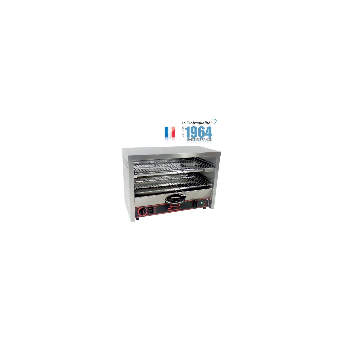 Toaster multifonction avec régulateur - Grand Club 2 étages  SOFRACA