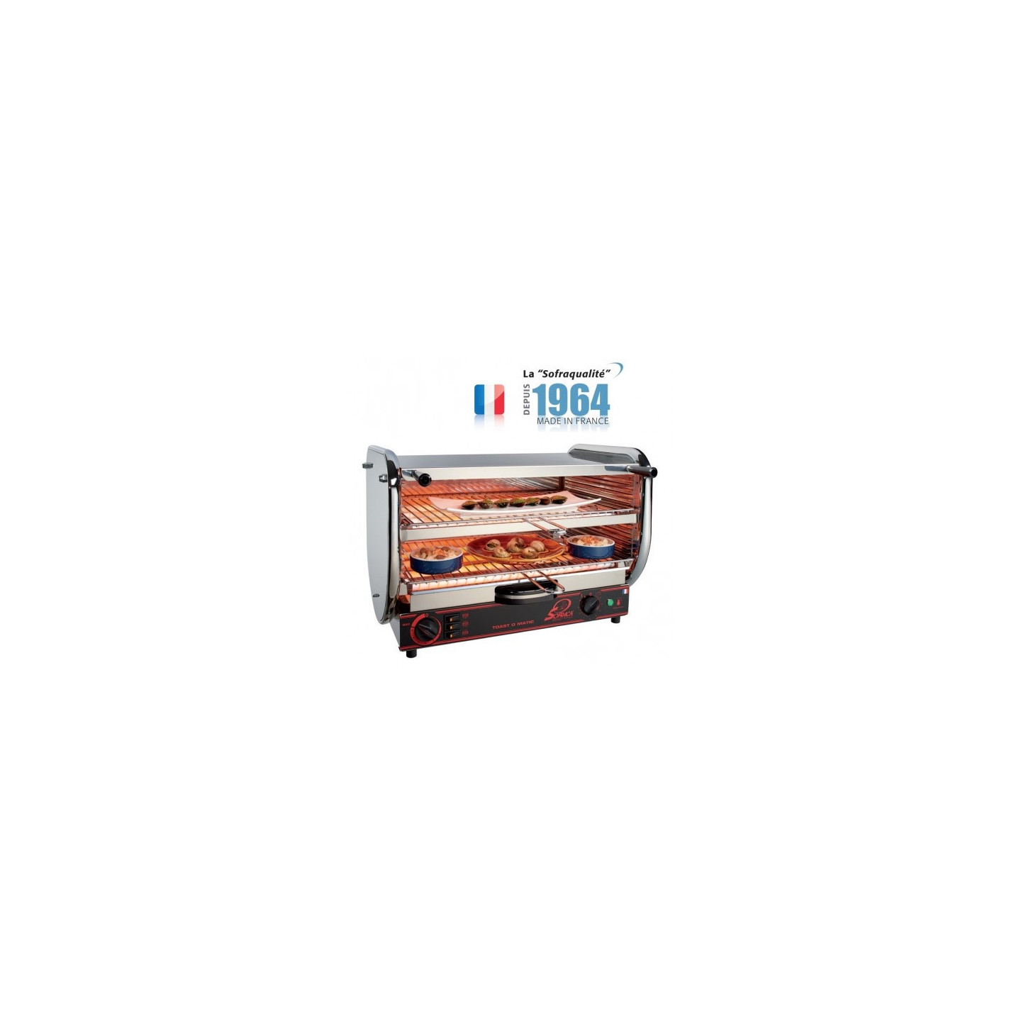 Toaster multifonction avec régulateur - Senior 2 étages SOFRACA
