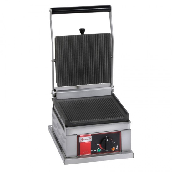Grill panini simple 2 plaques rainurées PPM1 Sofraca-mondialchr.com