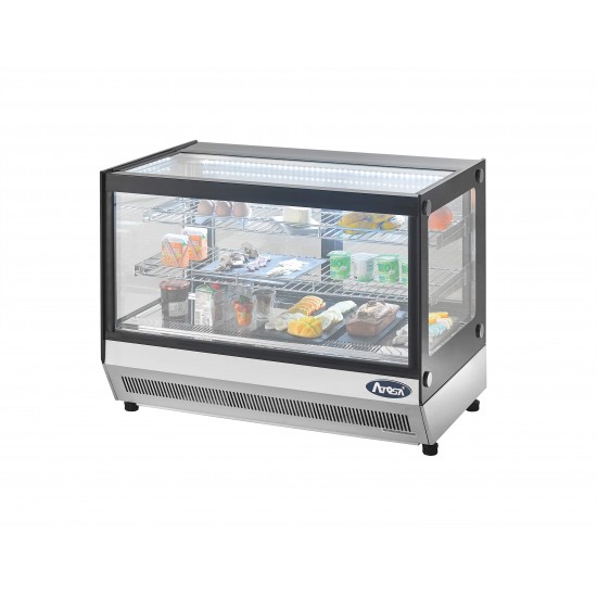 Vitrine réfrigérée vitre droite 160L ATOSA