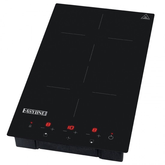 Plaque à induction 1,8kW et1,3kW encastrable Easyline-mondialchr.com