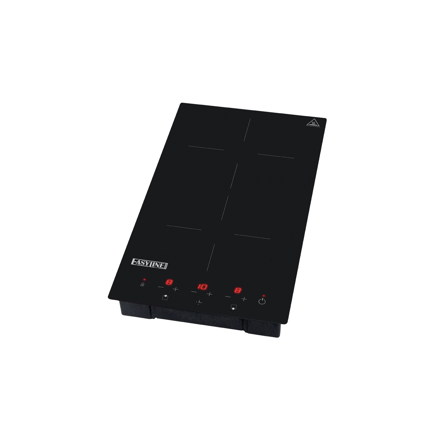 Plaque à induction 1,8kW et1,3kW encastrable Easyline-mondialchr.com