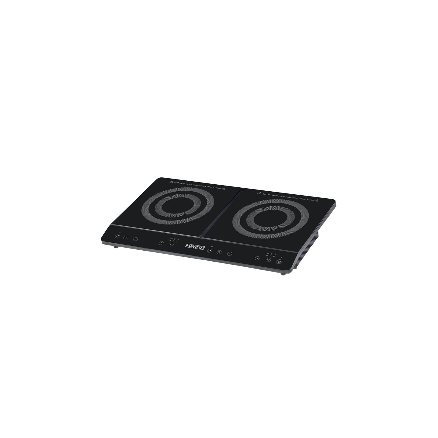 Plaque à induction 1,8kW et1,7kW encastrable Easyline-mondialchr.com