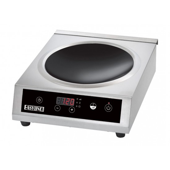 Plaque à induction avec wok 3,5kW Easyline-mondialchr.com