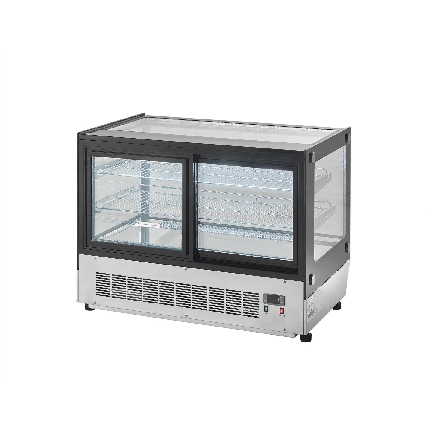 Vitrine réfrigérée vitre droite 160L ATOSA