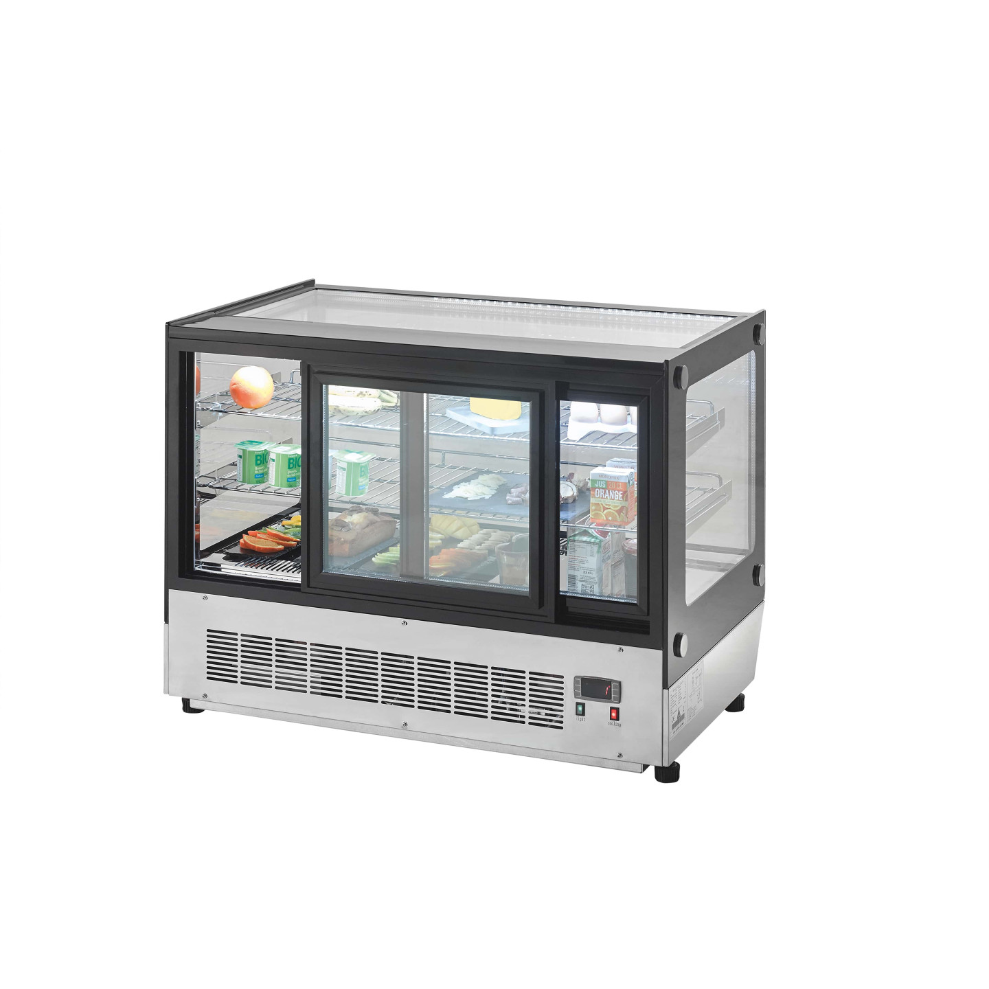 Vitrine réfrigérée vitre droite 120L ATOSA