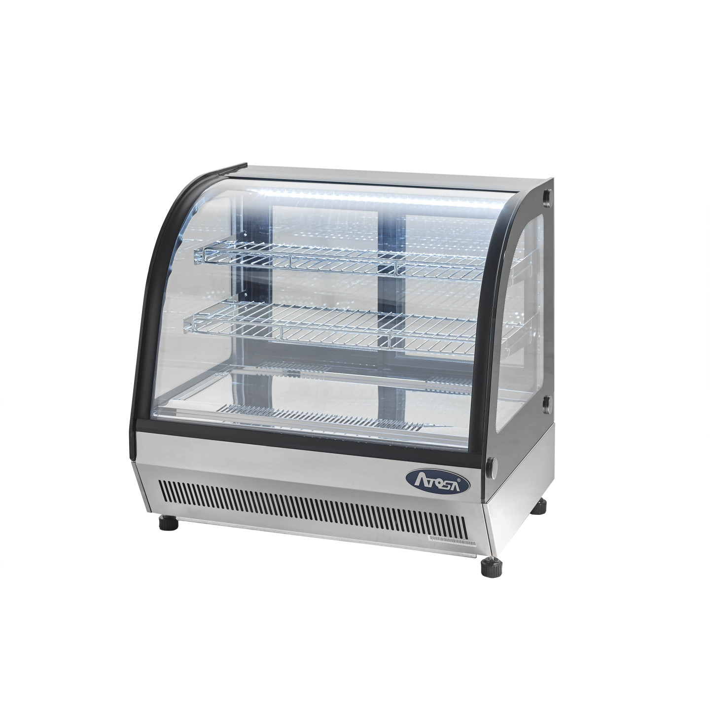 Vitrine réfrigérée vitre bombée 110L ATOSA