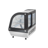 Vitrine réfrigérée vitre bombée 130L ATOSA