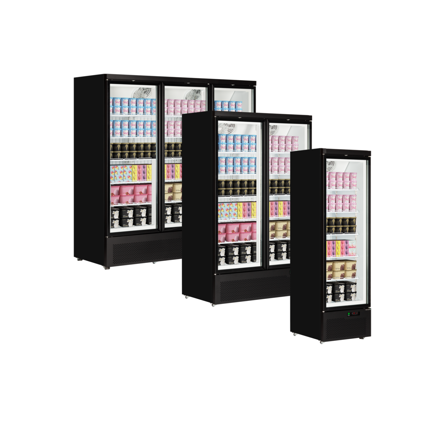 Congélateur vertical de vitrine Atom Maxi L750mm TEFCOLD-mondialchr.com