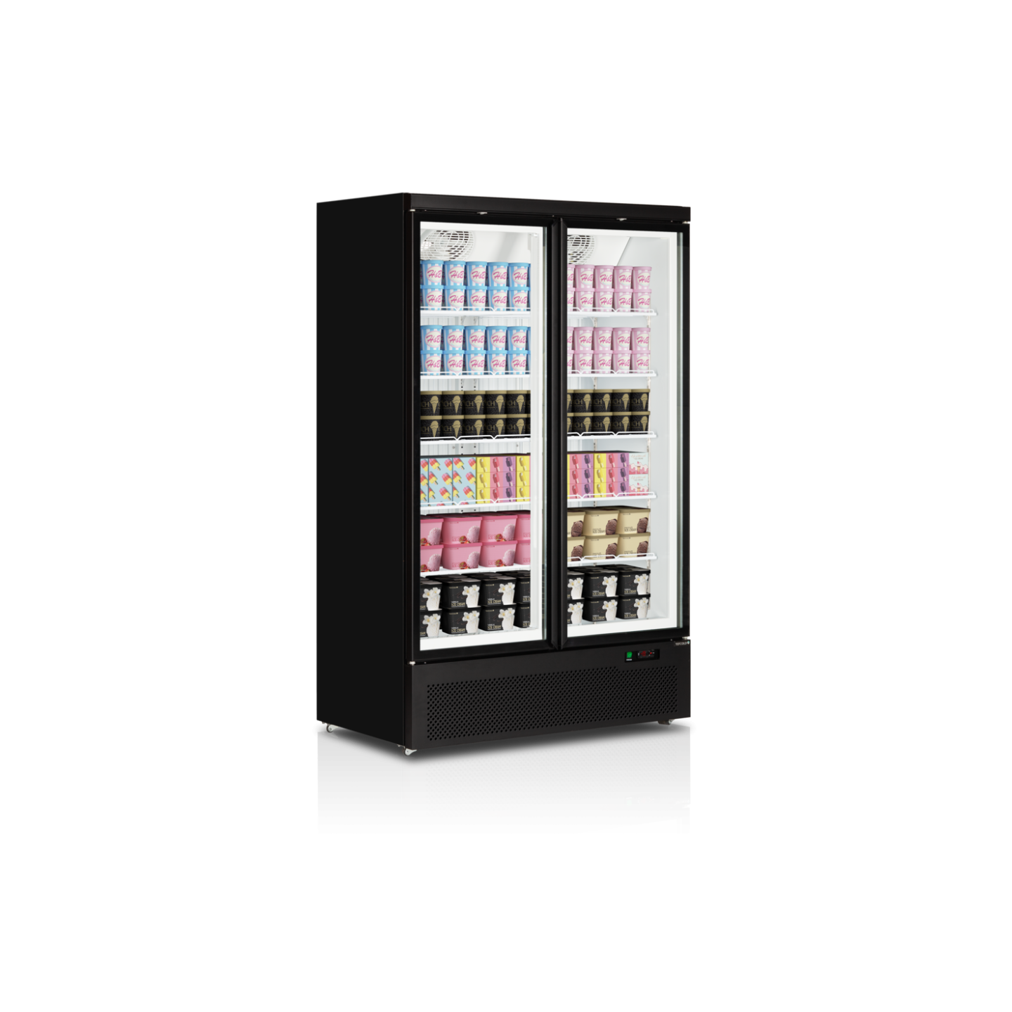 Congélateur vertical de vitrine Atom Maxi L1253mm TEFCOLD-mondialchr.com