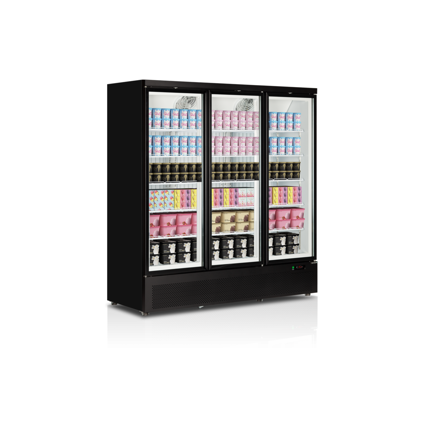 Congélateur vertical de vitrine Atom Maxi L1880mm TEFCOLD-mondialchr.com