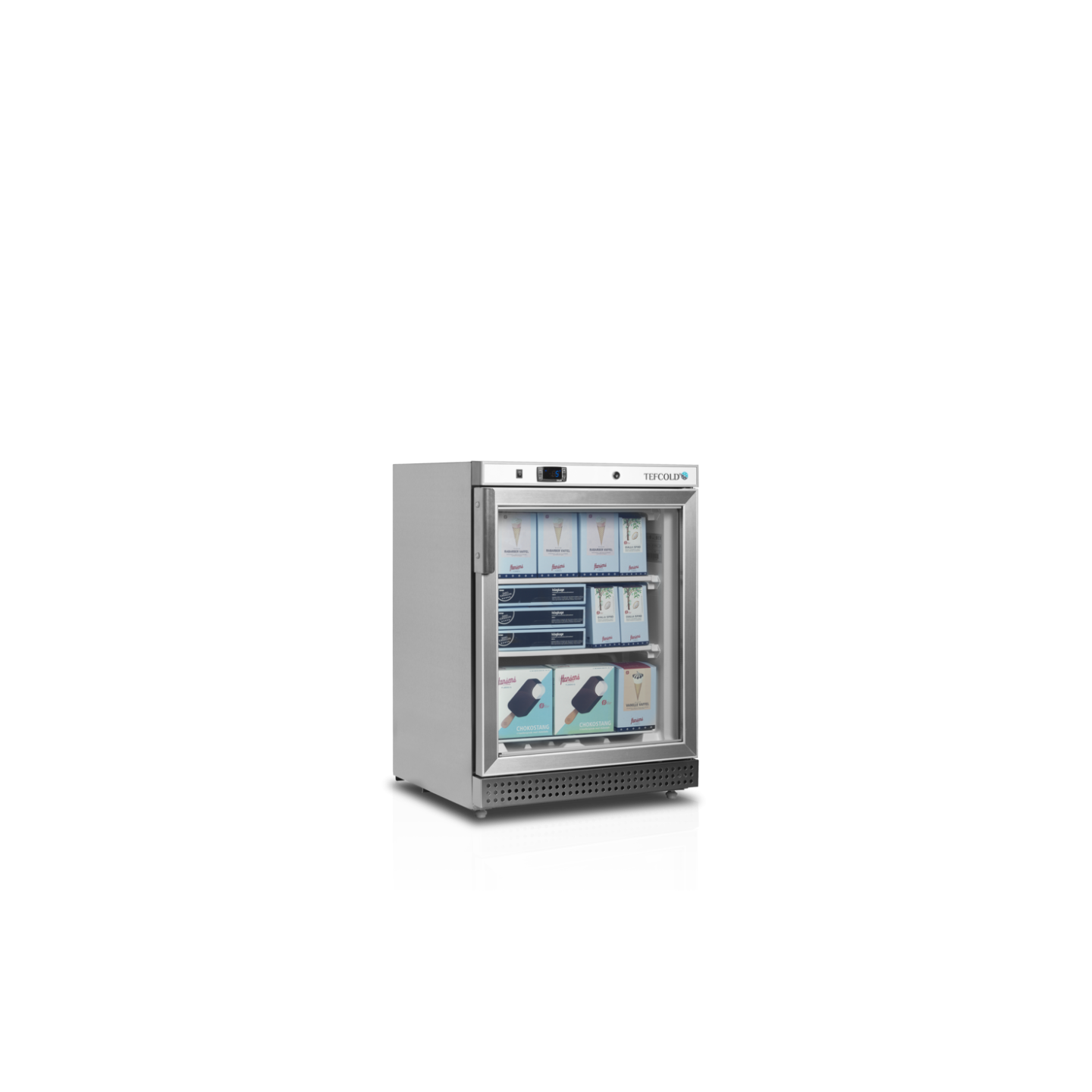 Congélateur vertical de vitrine H855mm TEFCOLD - mondialchr.com