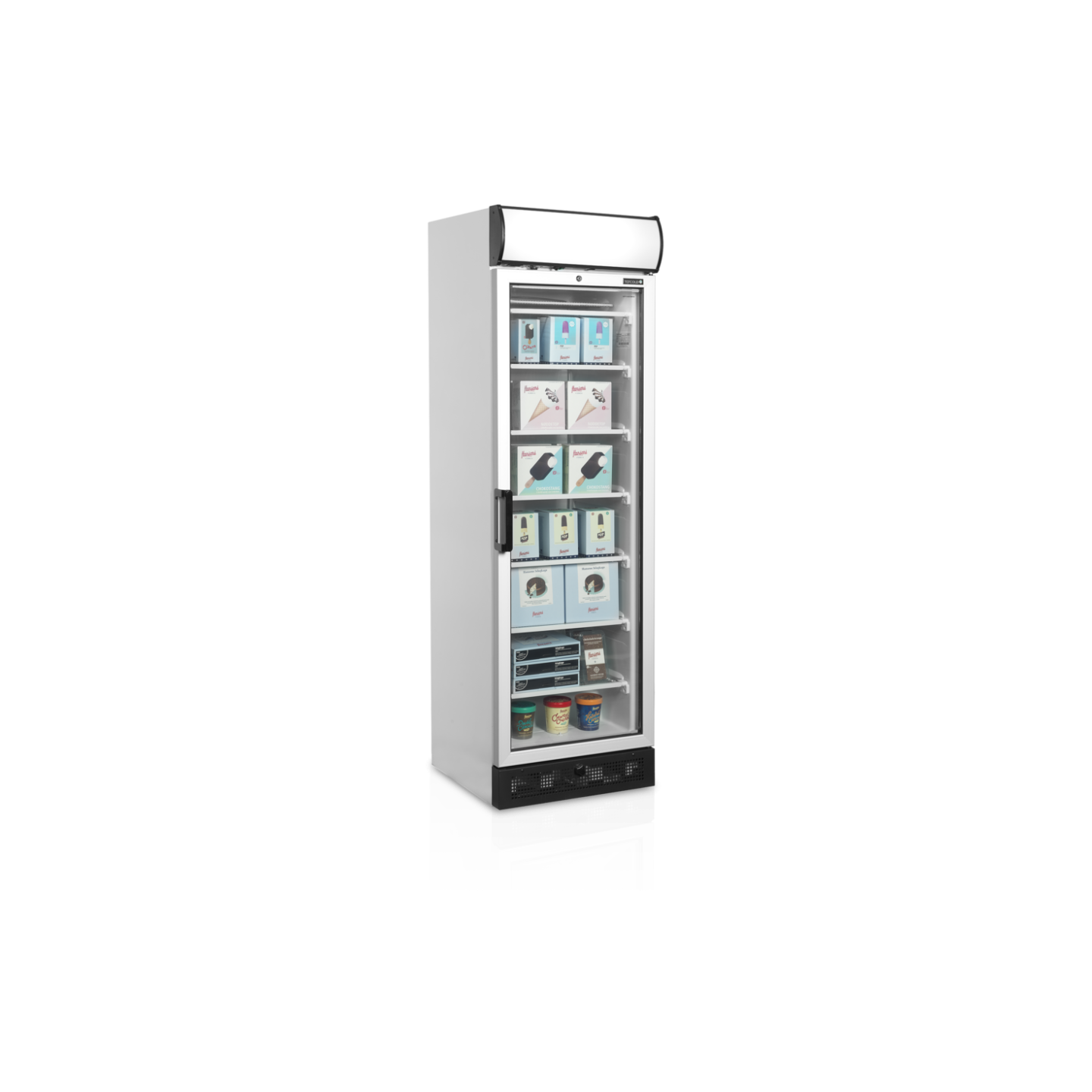Congélateur vertical de vitrine L595mm TEFCOLD -mondialchr.com