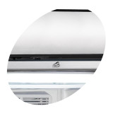 Congélateur vertical de vitrine L595mm UFFS370GCP TEFCOLD -mondialchr.com