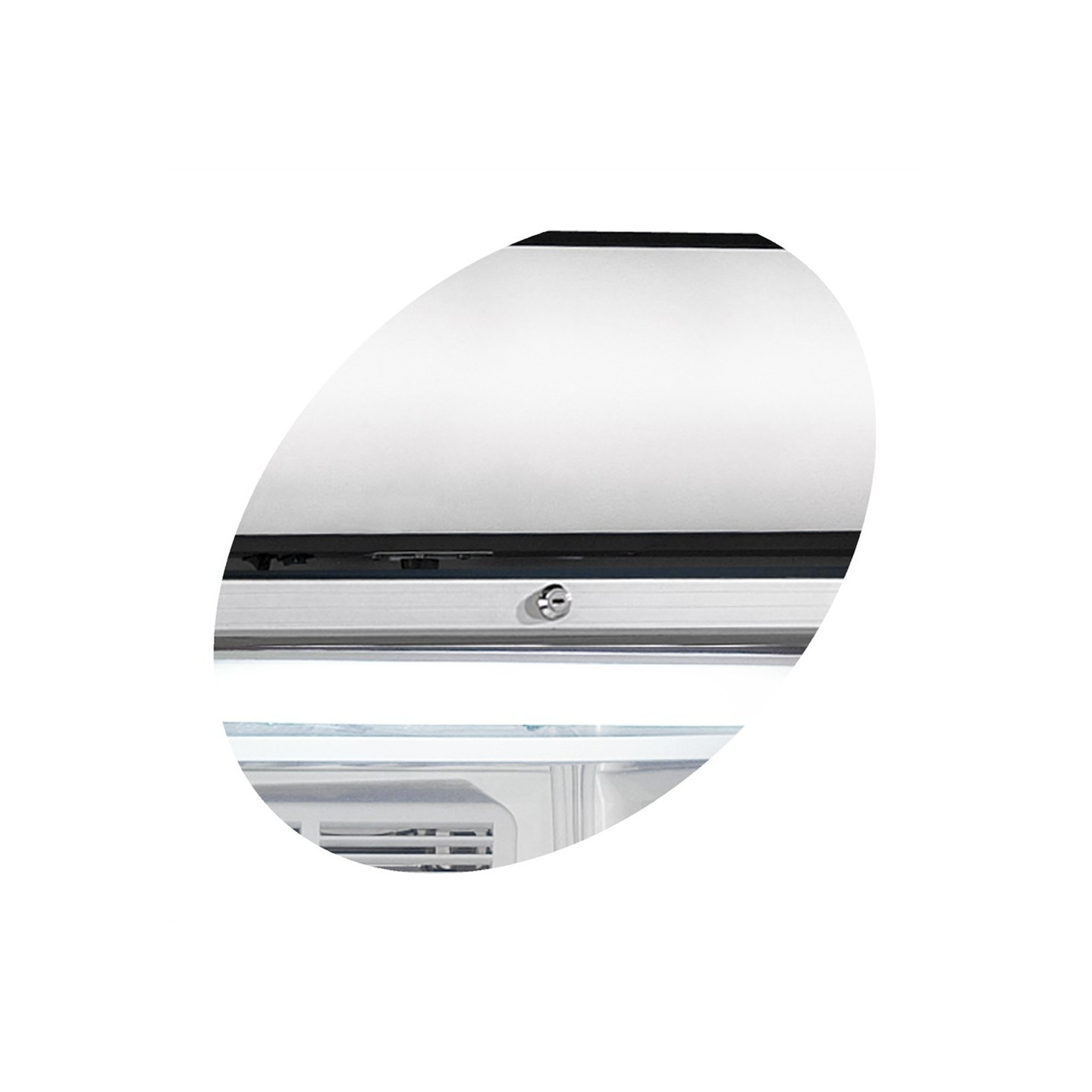 Congélateur vertical de vitrine L595mm UFFS370GCP TEFCOLD -mondialchr.com