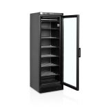Congélateur vertical de vitrine noir L595mm TEFCOLD -mondialchr.com