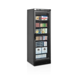 Congélateur vertical de vitrine noir L595mm TEFCOLD -mondialchr.com