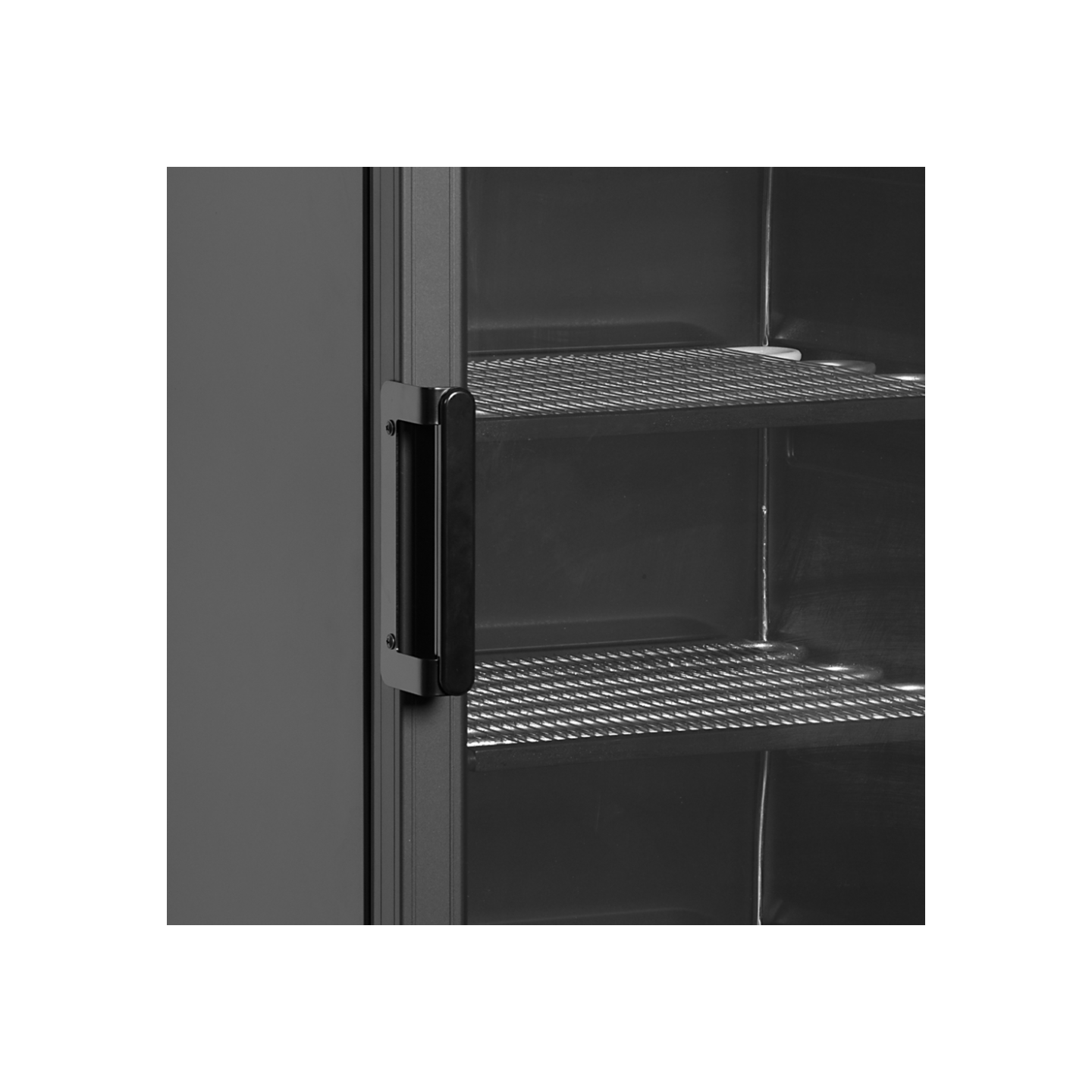 Congélateur vertical de vitrine noir L595mm TEFCOLD -mondialchr.com