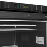 Congélateur vertical de vitrine noir L595mm TEFCOLD -mondialchr.com